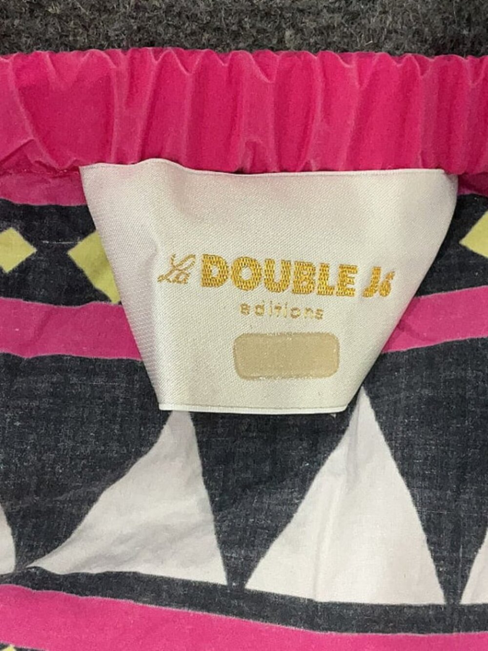 La DoubleJ Paloma Dress – Cherry Paisley & Mod Geo Print Off-Shoulder Shift XS-L - Picture 7 of 10